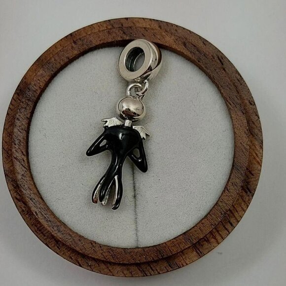 925 Sterling Silver Jack Skellington Dangle Charm - Picture 4 of 8